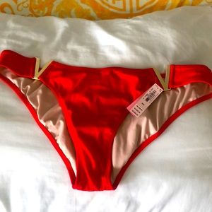 Victorias Secret Red Medium swim bottom